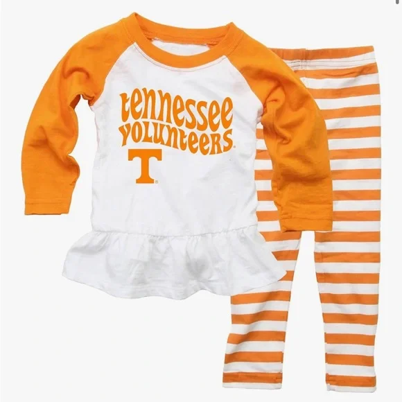 Tennessee Volunteers baby girl outfit - Orange and White size 6 months - Picture 1 of 3